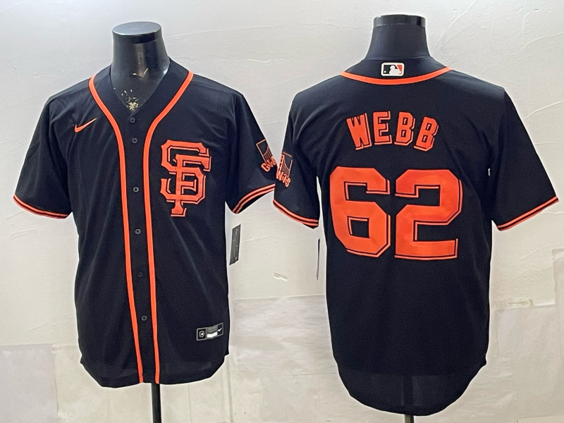 2026 Men Nike San Francisco Giants #62 Webb black Nike MLB Jersey007->san francisco giants->MLB Jersey